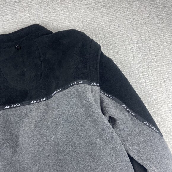 Arcticwear Arctic Cat Fleece Full Zip Jacket Sz S Grey Flex Fleece Snowmobile - Picture 14 of 16